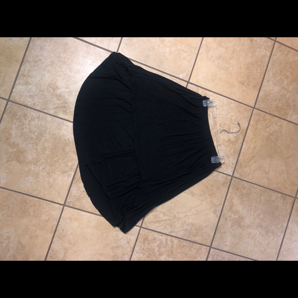 A black skirt